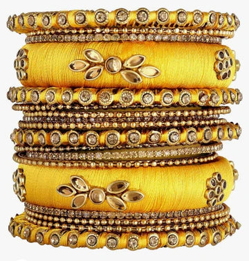 Timeless Elegance: Discover the Latest Trend with Mona Artistry’s Silk Thread Bangles