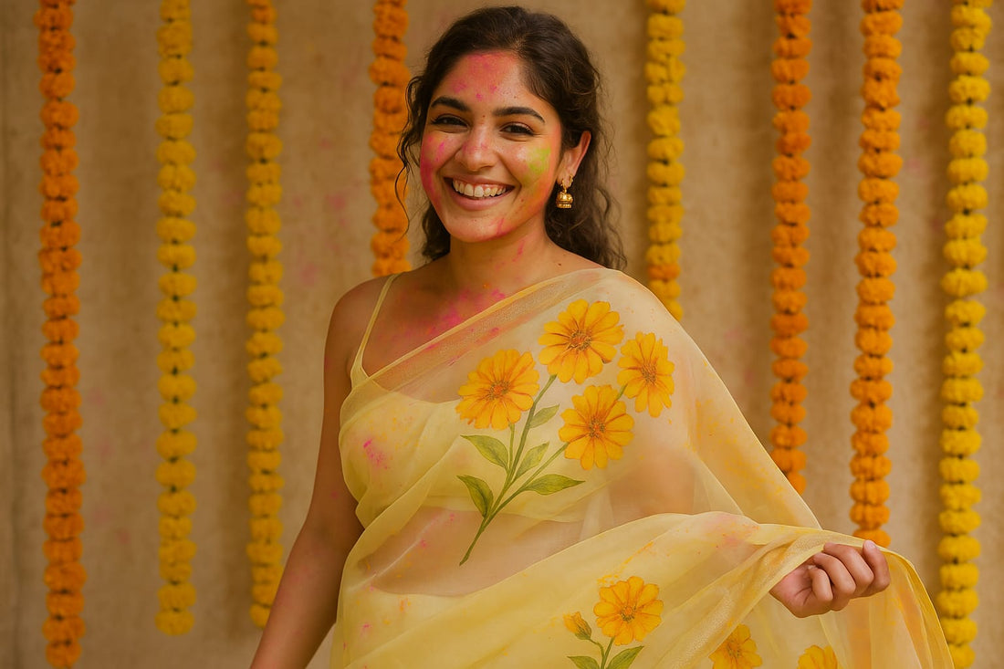 Hand-Painted Fashion: Inspired by North India's Traditional Fabrics
