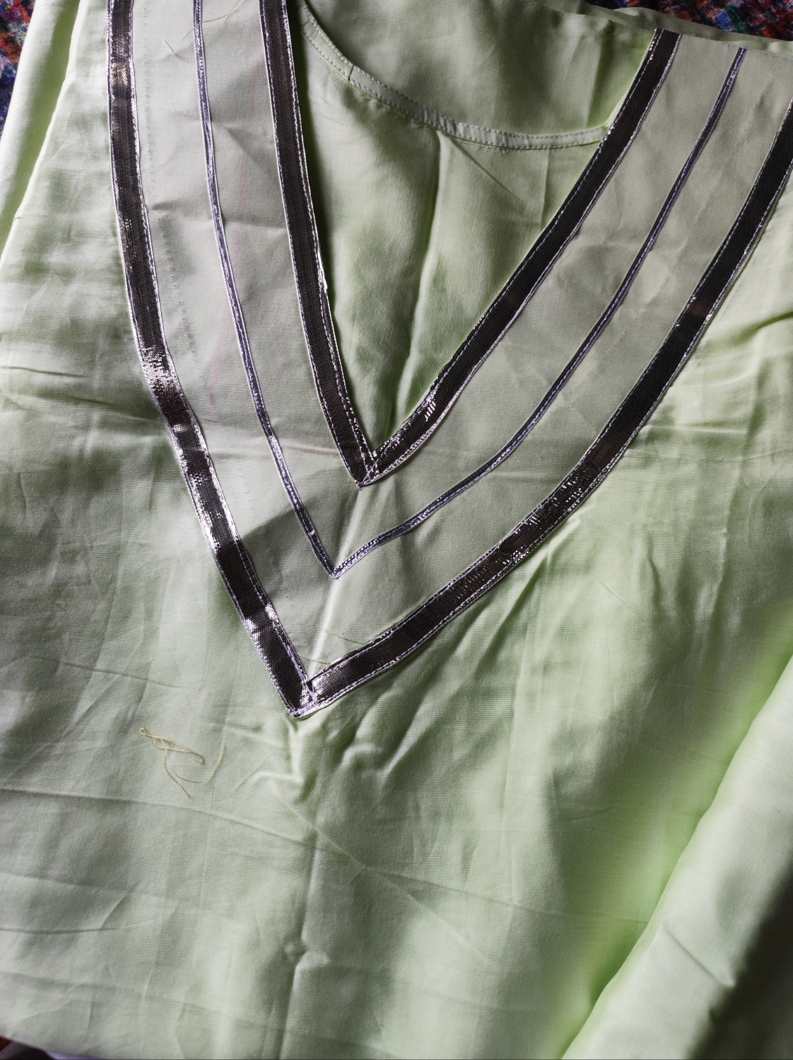 Pista green  cotton oversized coordset for summers