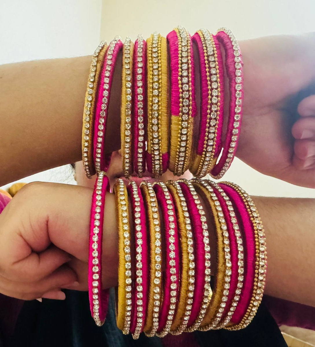 Handmade silk bangles