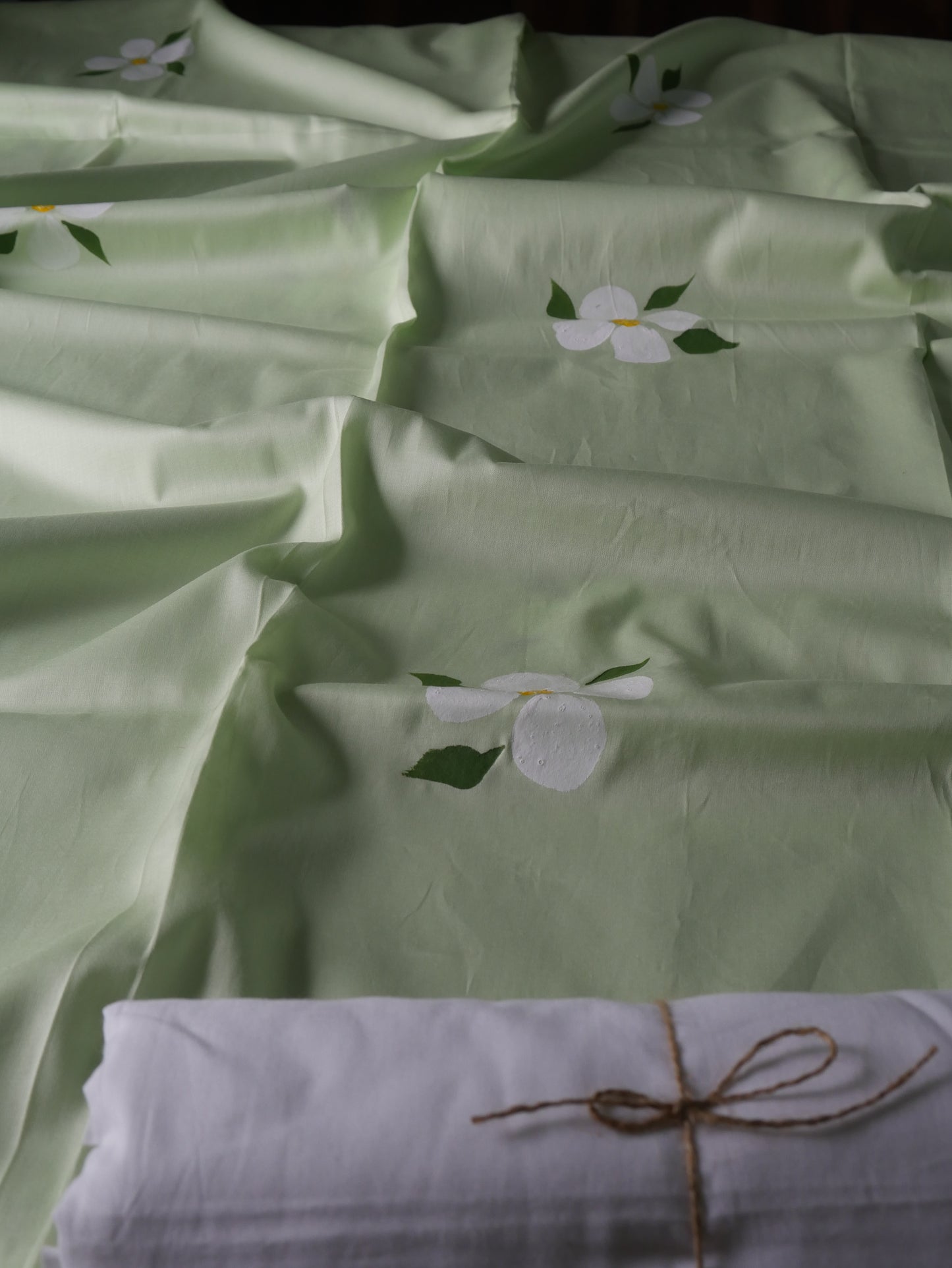 Pista handpainted pure cotton kurta for men