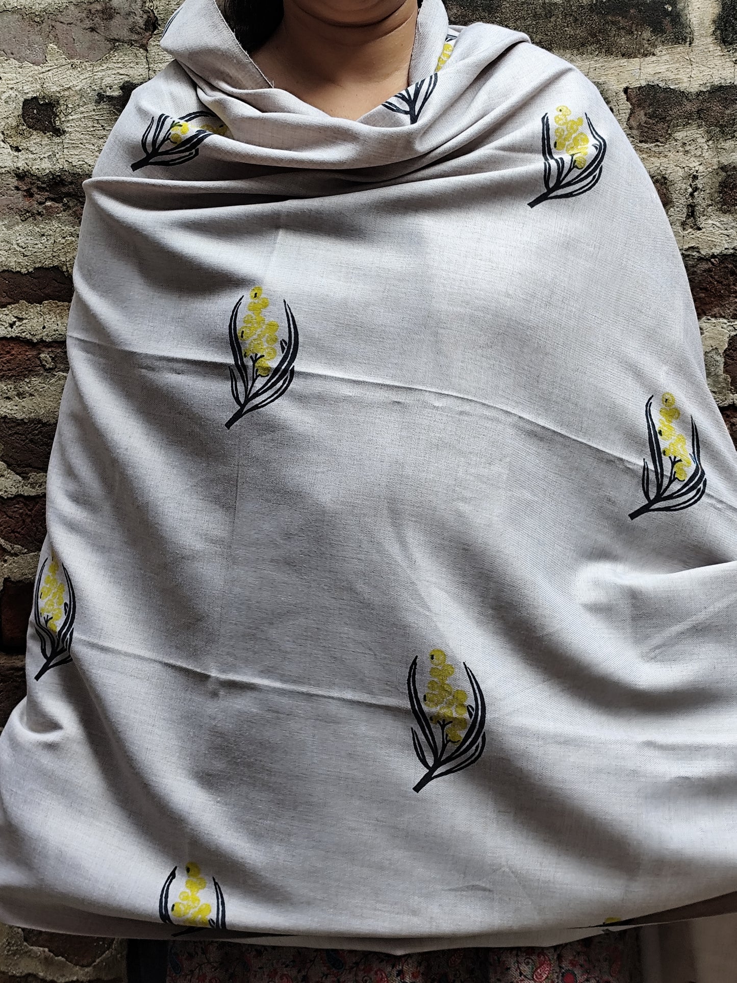 Handblock woolen  shawls