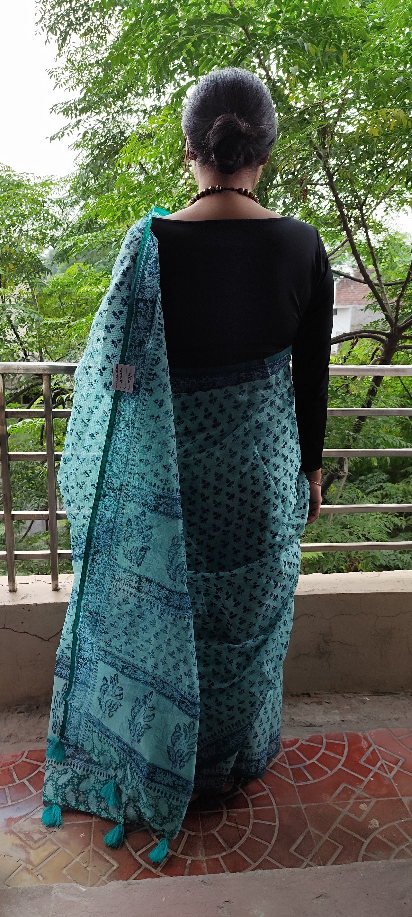 Hand block pure kota saree